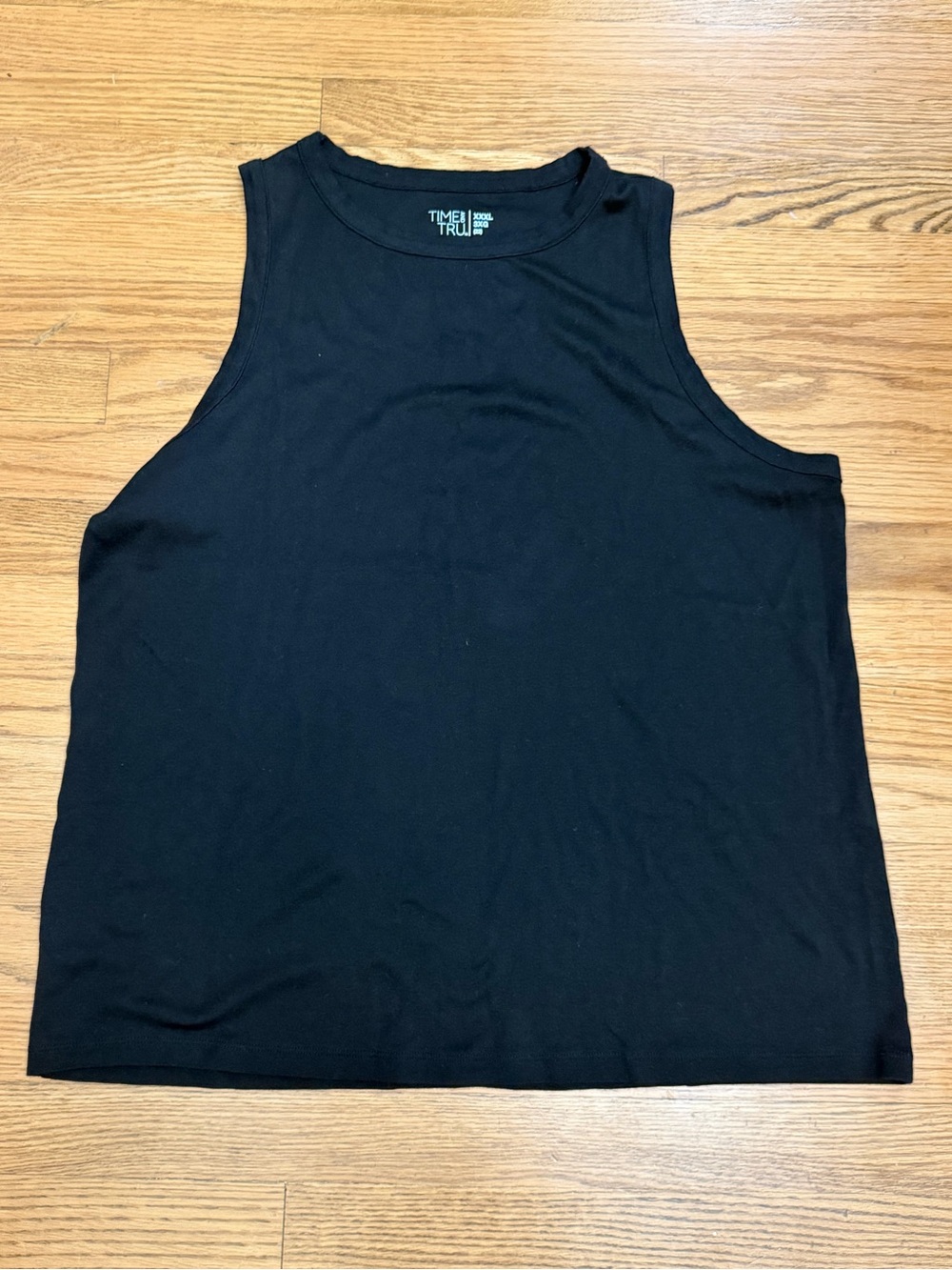 Time and Tru Women’s 3X Black Sleeveless Tank Top Size 22 Plus Size